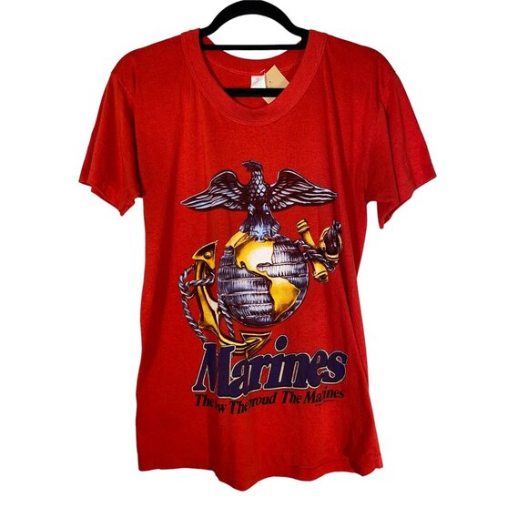 Vintage Marines Shirt USMC The Few The Proud The Marines 1990s - Picture 1 of 4